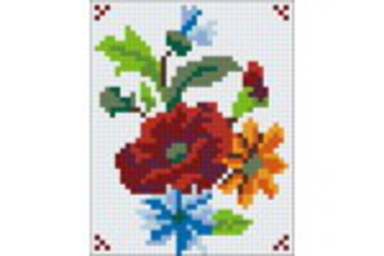 Flower Series VII One [1] Baseplate PixelHobby Mini-mosaic Art Kit